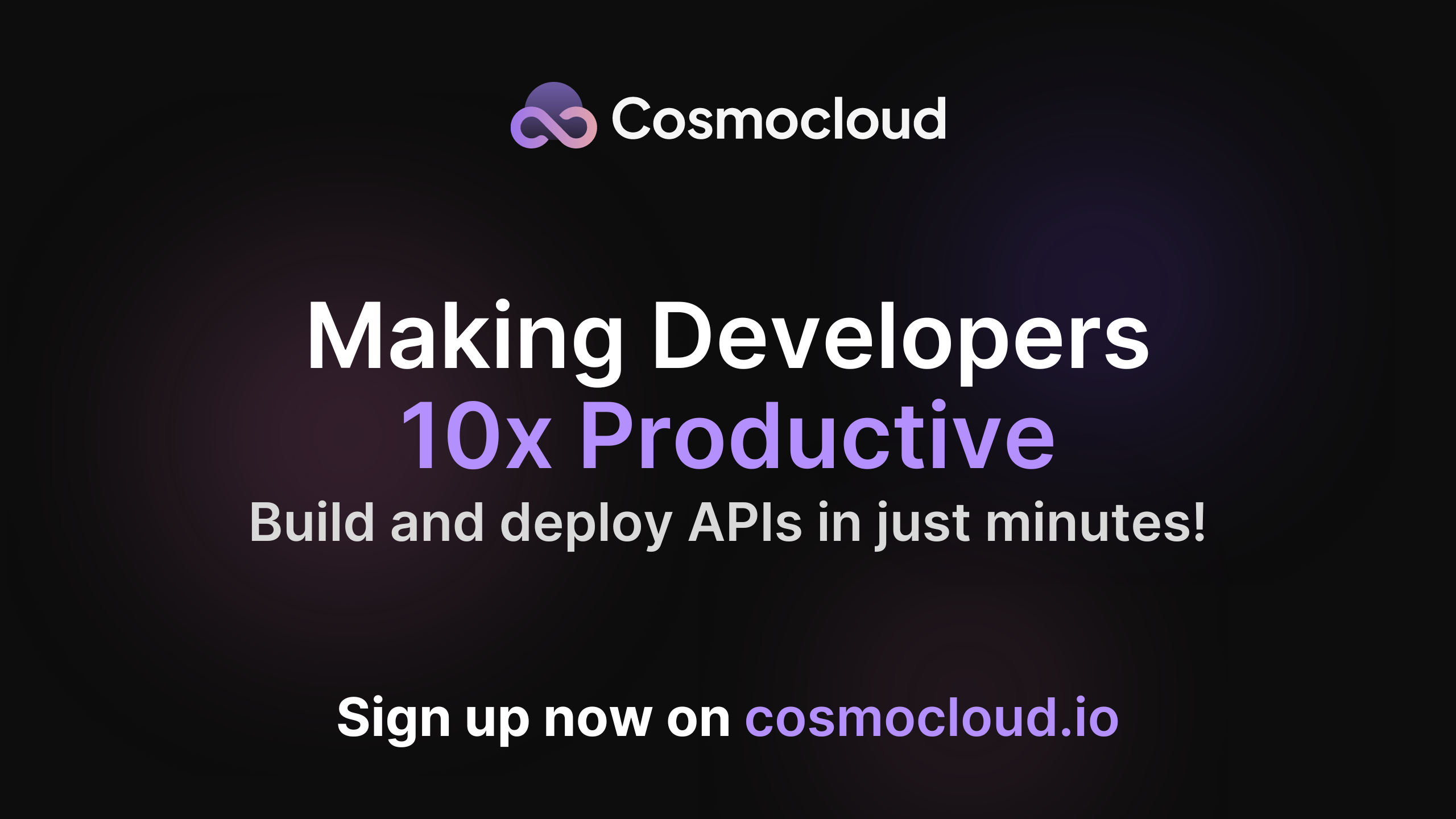 Cosmocloud - No-Code Backend Developer Platform